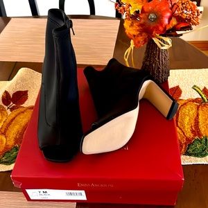 Enzo Angiolini black heels, open toe, size 7